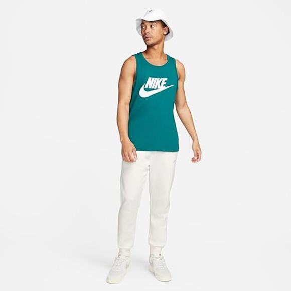 NWT Nike Sportswear Men's Futura Icon Tank (Geode Teal/White, X-Large) - Picture 5 of 5